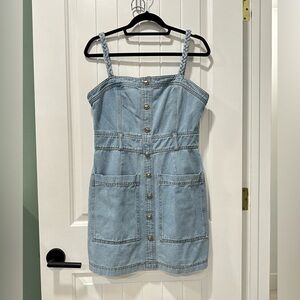 Stories Braided Straps Denim Dress